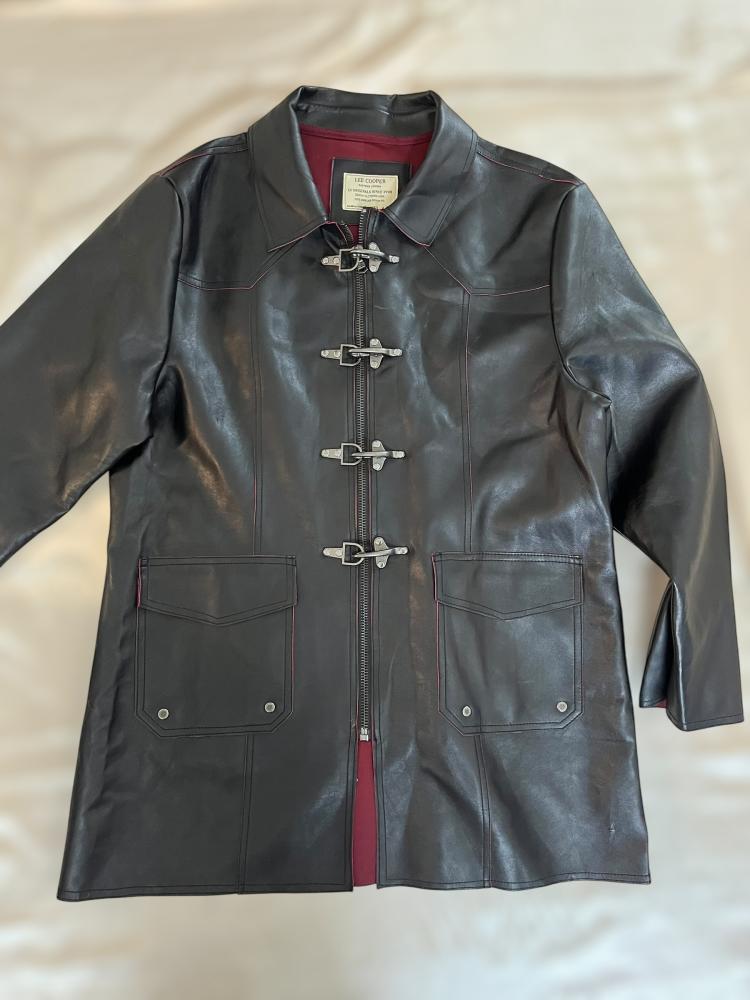 Lee Cooper Black Leather Jacket – Size L