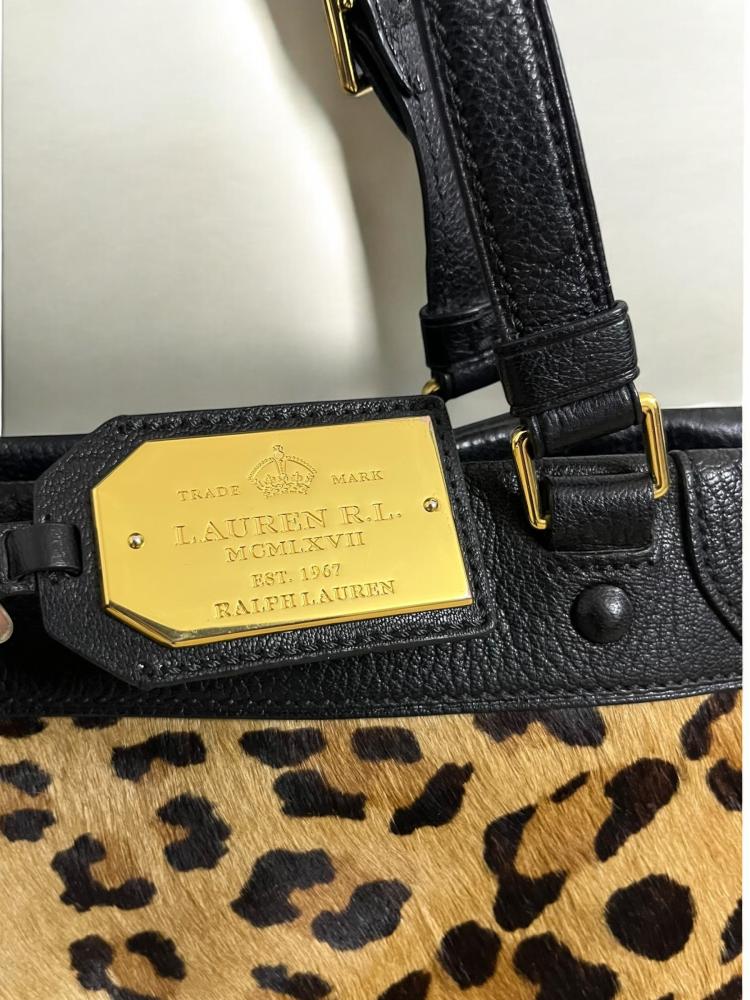 Lauren animal prints and leather bag
