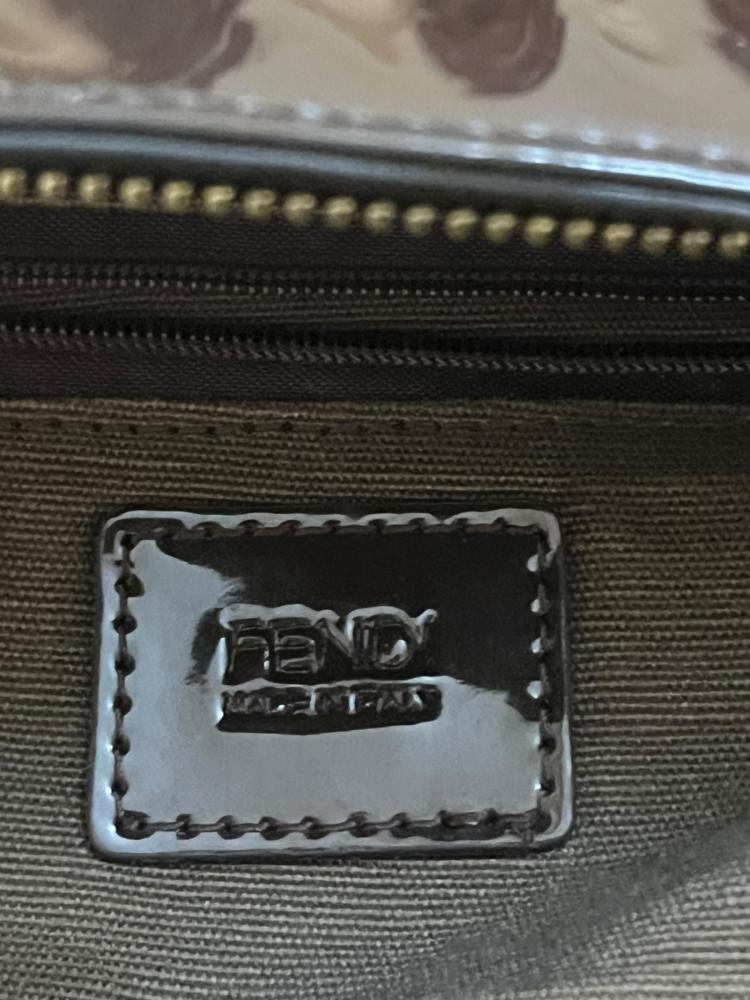 Fendi Zucca Canvas and Leather Borsa Chef Tote