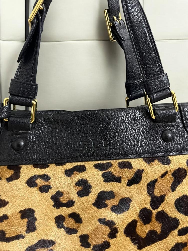 Lauren animal prints and leather bag