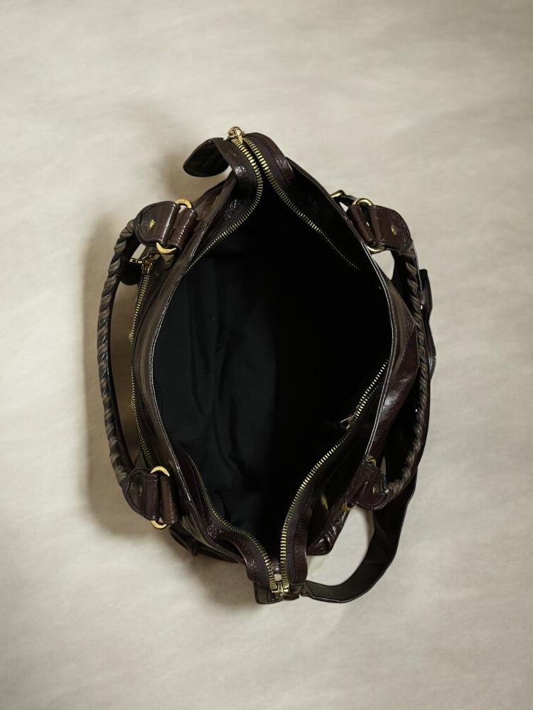 Balenciaga Charbon Leather GGH Classic City Tote