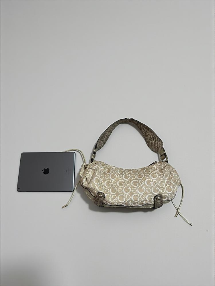 Guess Beige Metallic Handbag