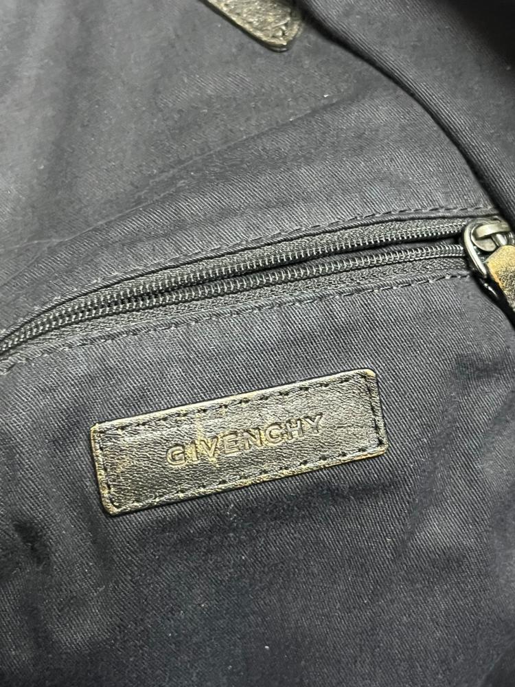 ‏Givenchy Dark Brown Leather Hobo Bag