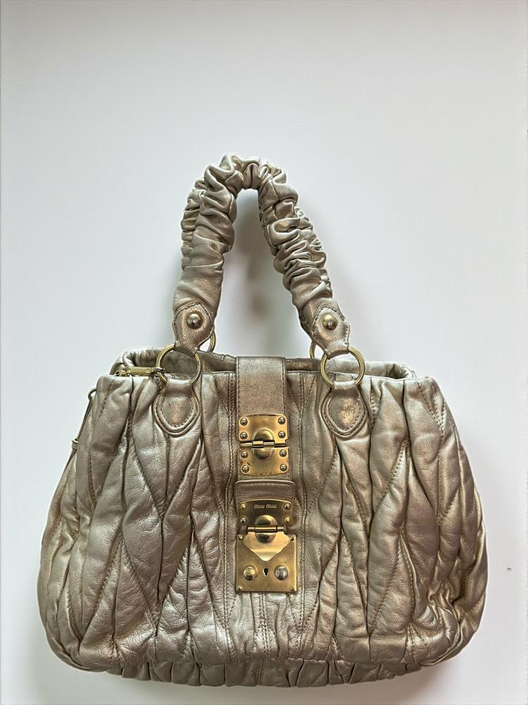 Miu Miu Metallic gold handbag
