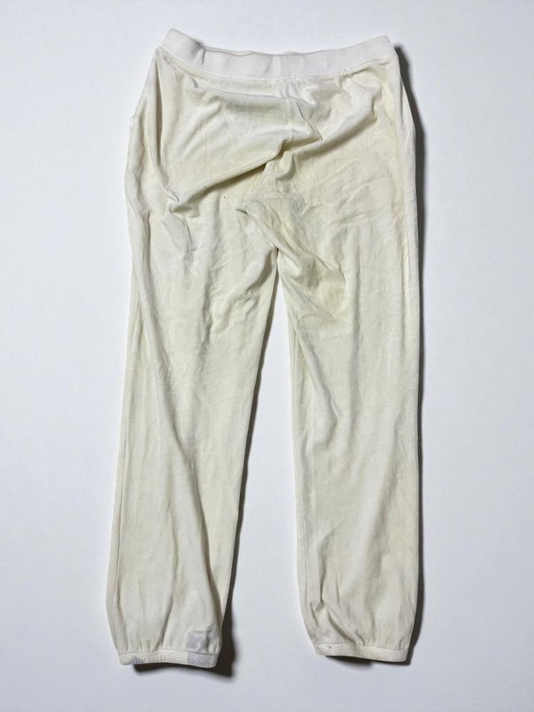 Juicy Couture White Velour Sweatpants - Size M