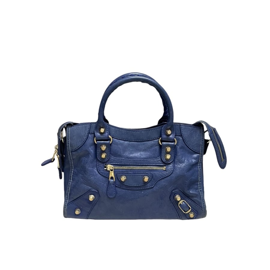 Balenciaga Neiman Marcus Blue Leather Classic City Bag