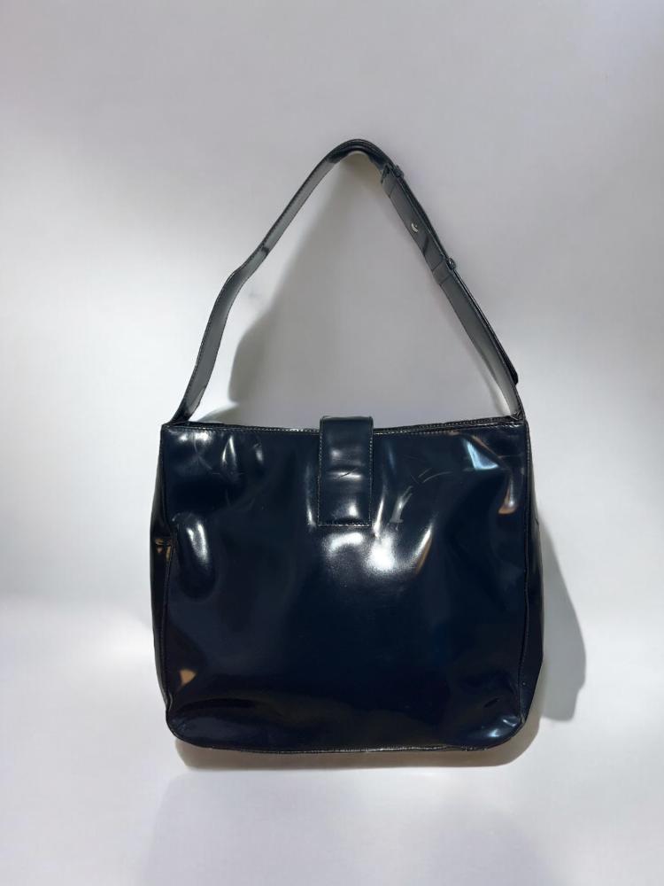 Celine Navy Patent Leather Handbag
