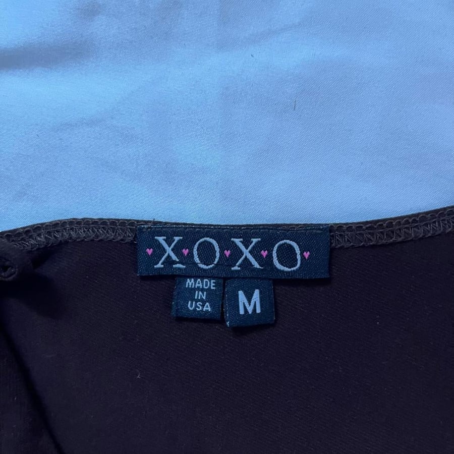 XOXO Dark Brown Asymmetric One-Shoulder Top - Size M