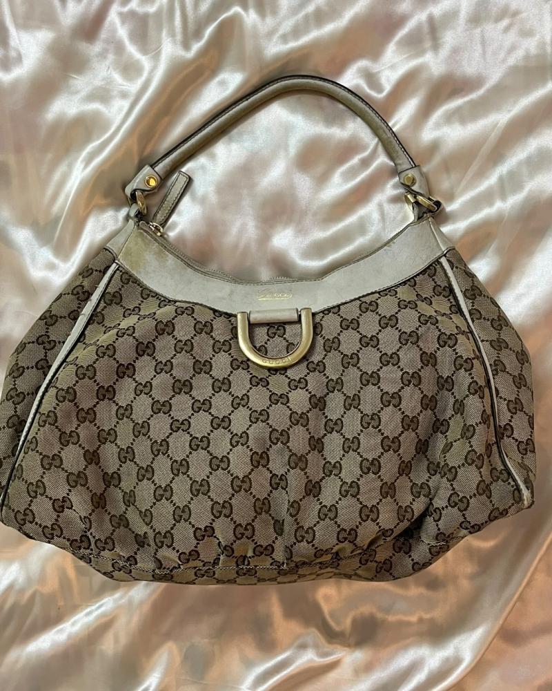 Gucci GG Canvas Abbey D-Ring Hobo Bag