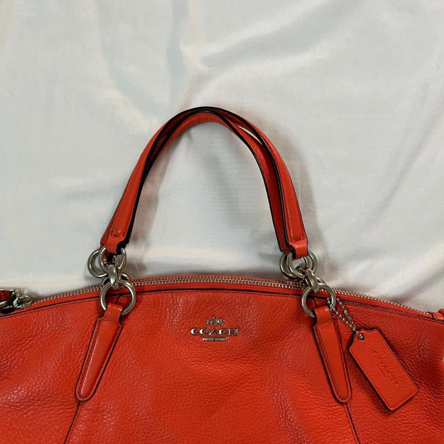 Coach Coral Leather Shoulder Bag