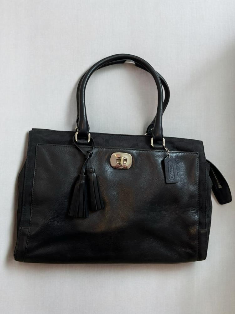 Coach Black Leather Handbag