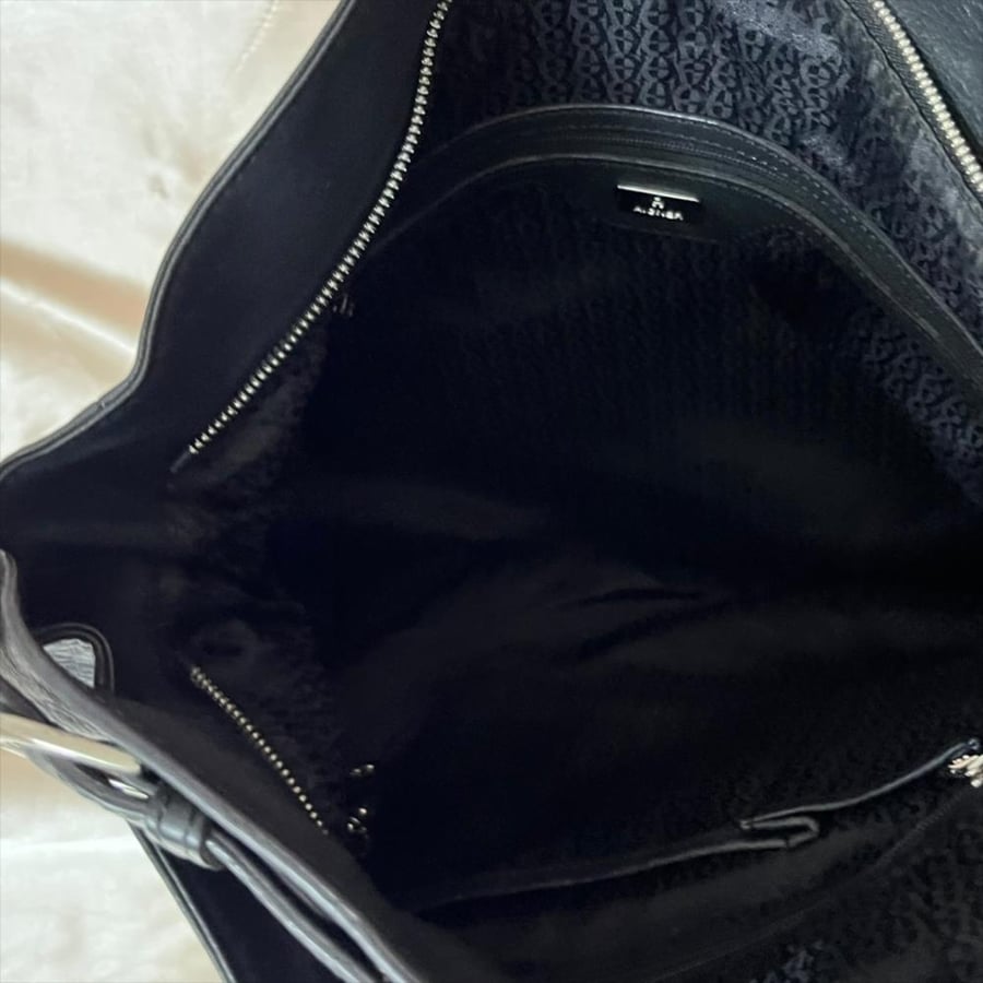 Etienne Aigner Black Leather Hobo Bag
