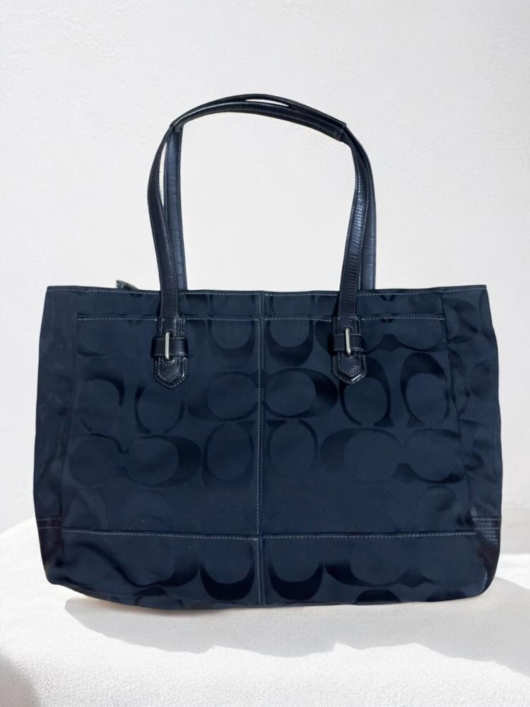 Coach jacquard handbag