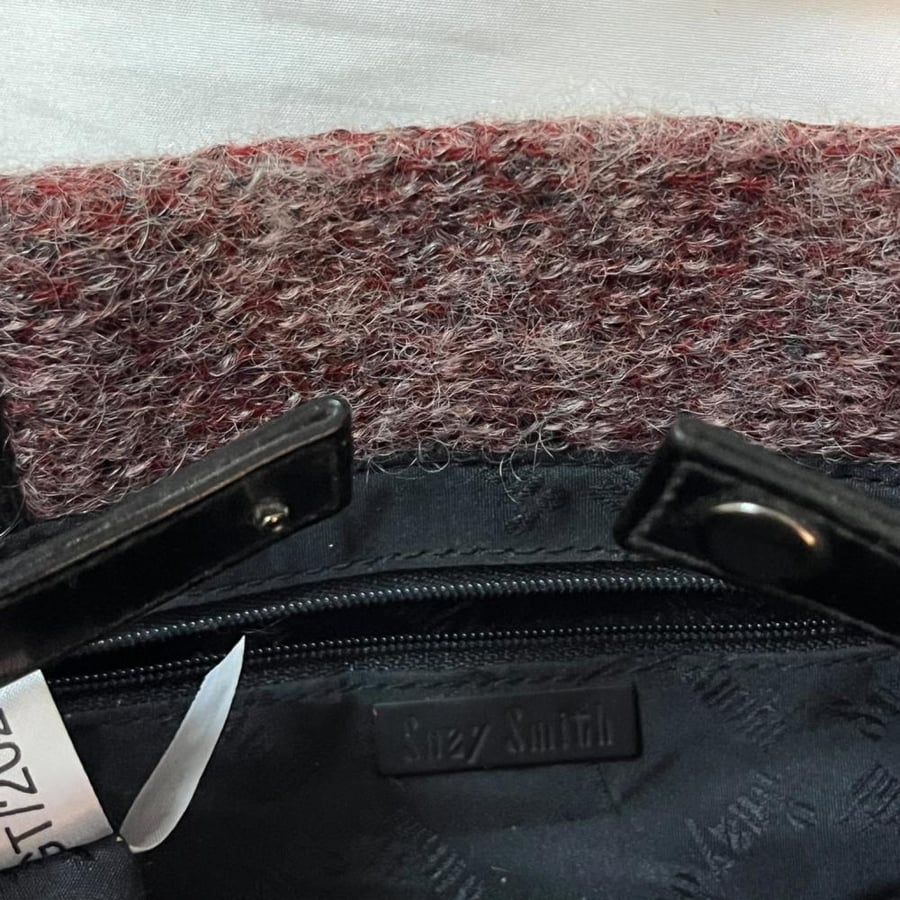 Suzy Smith Brown Wool Blend Handbag