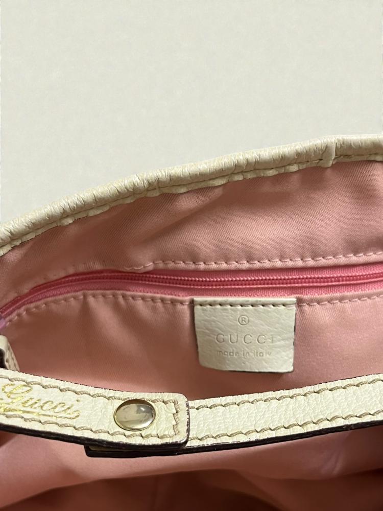 Gucci Pink GG Canvas Shoulder Bag