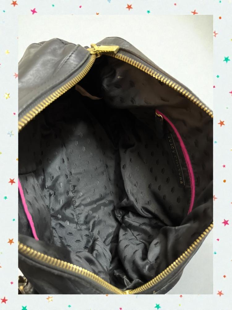 Juicy black Leather Handbag