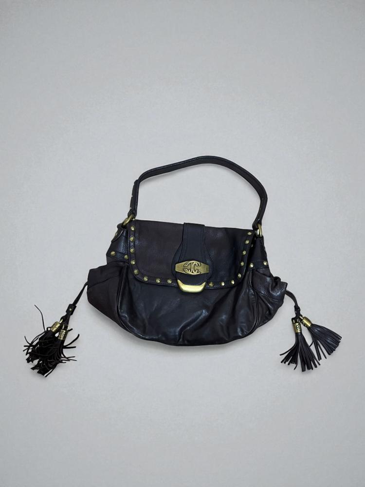 Just cavali brown leather handbag