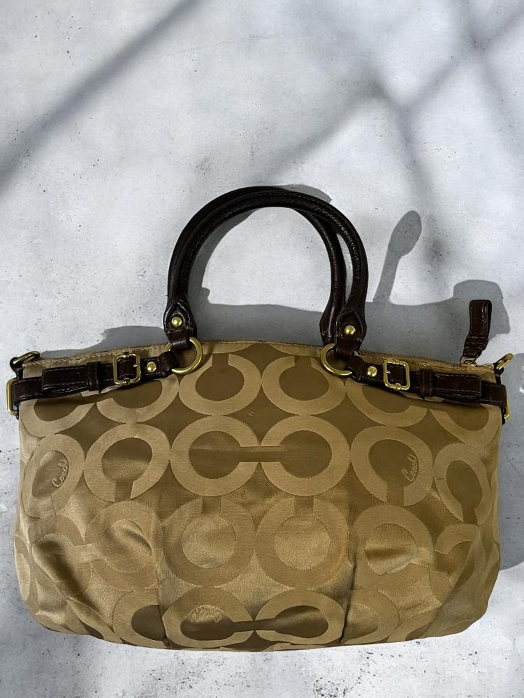 Coach Madison Signature Satchel with Shoulder Strap