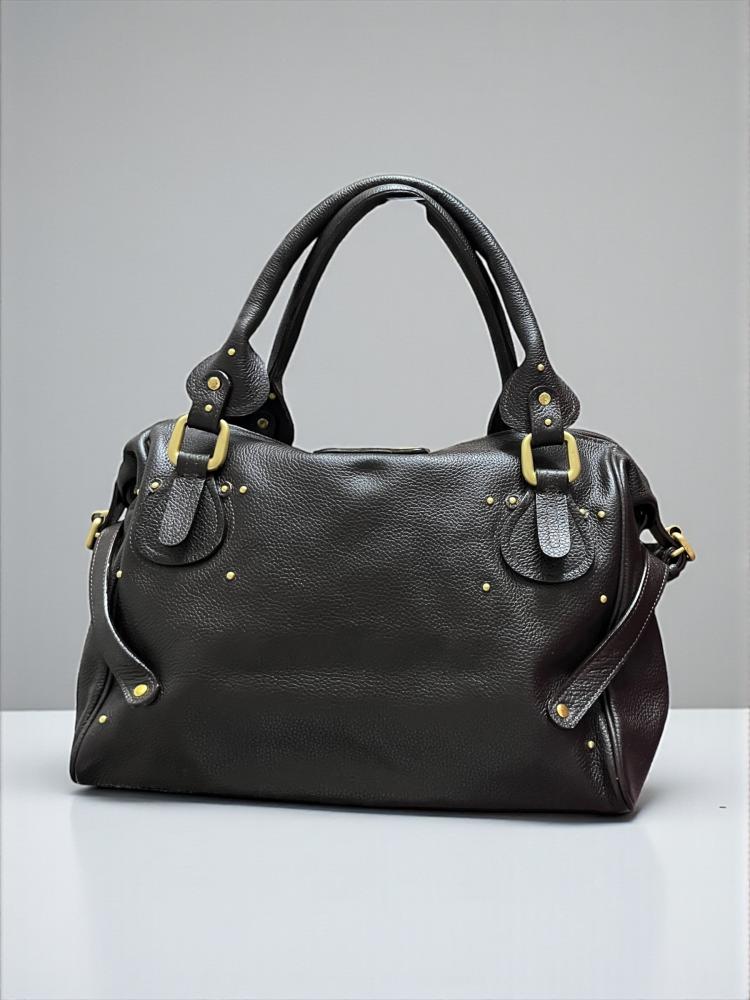 Chloé Brown Leather Paddington Style Bag