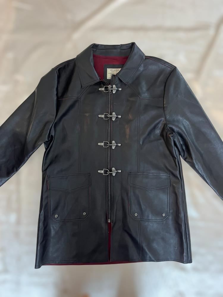 Lee Cooper Black Leather Jacket – Size L