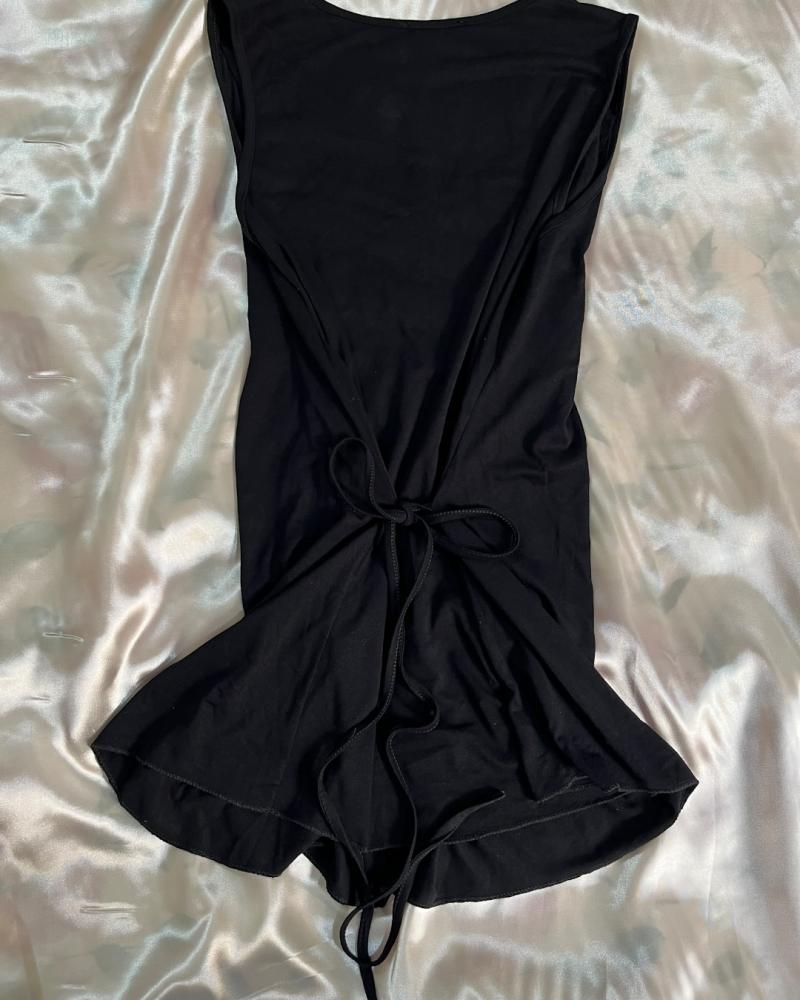 Occo Paris Black Sequined & Embellished Candice Tunique Top - Size M