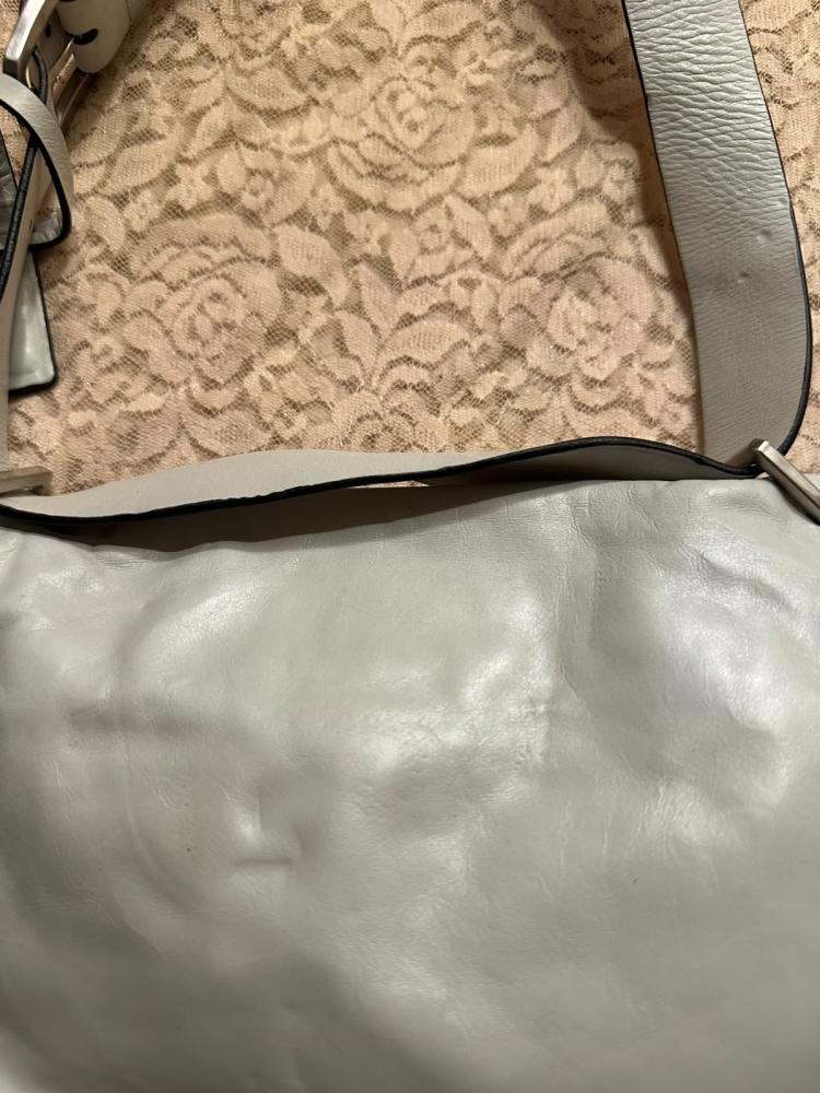 Jil Sander Light Blue Leather Shoulder Bag