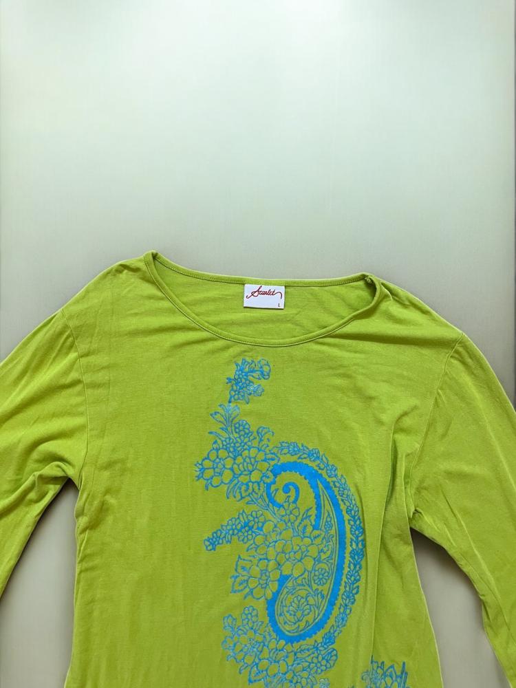 Green Long Sleeve Top