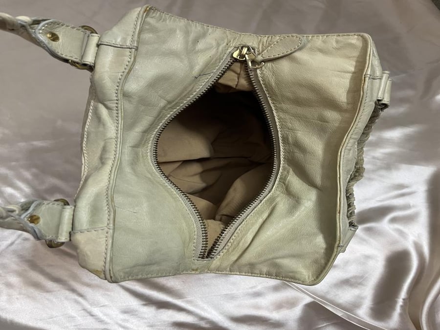 Balenciaga Beige Leather Tote Bag
