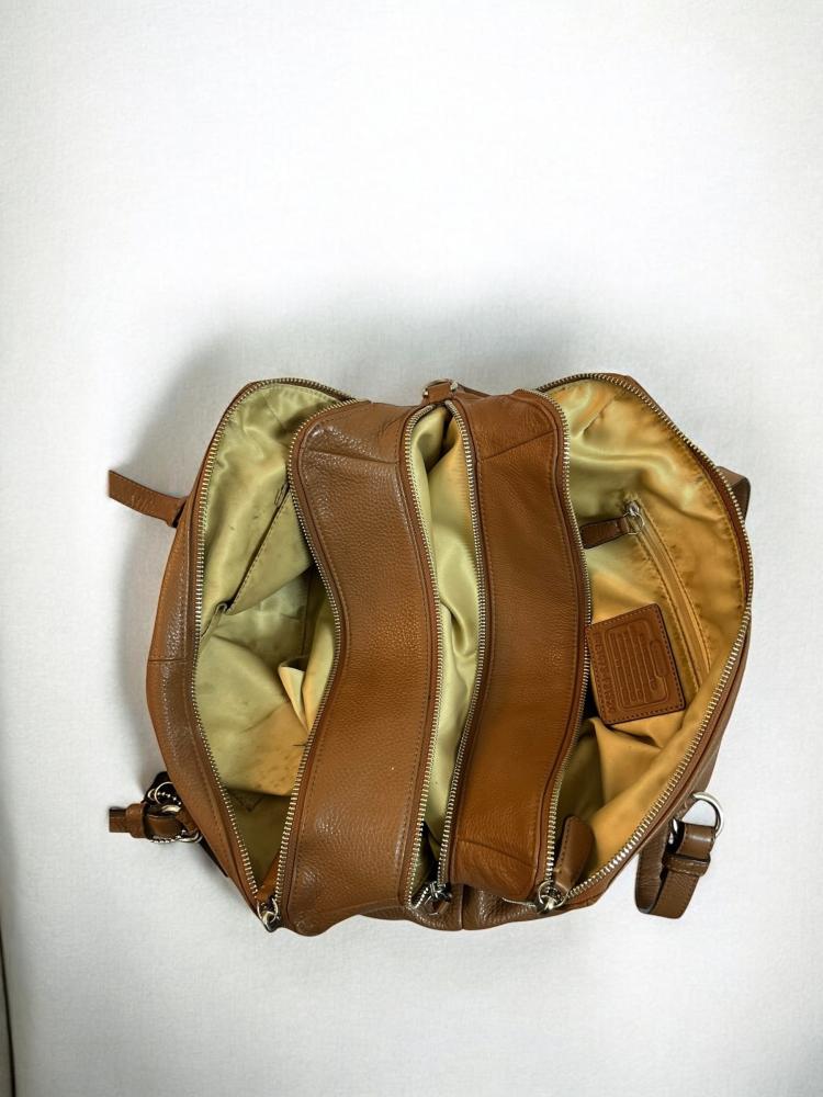 Coach Leather Medium Satchel in Brown