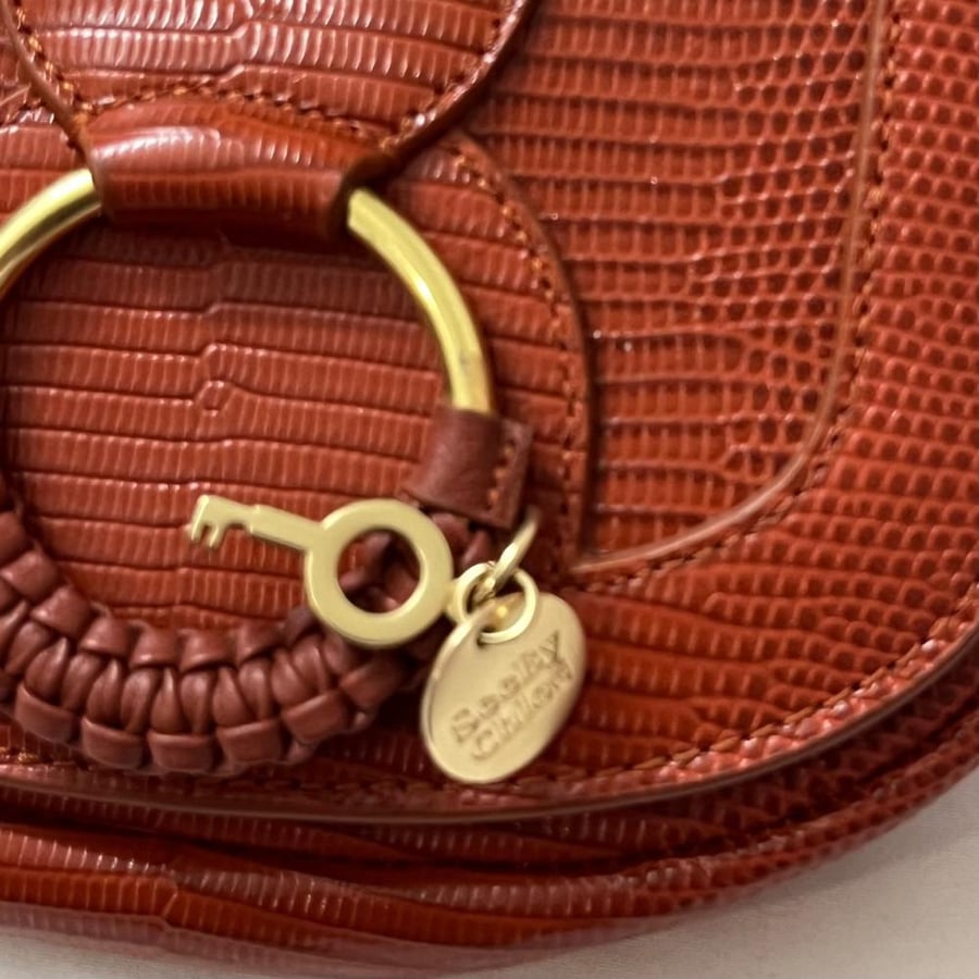See by Chloe Burgundy Leather Crossbody Bag