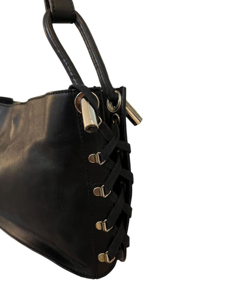Dolce & Gabbana Solid Black Leather shoulder bag