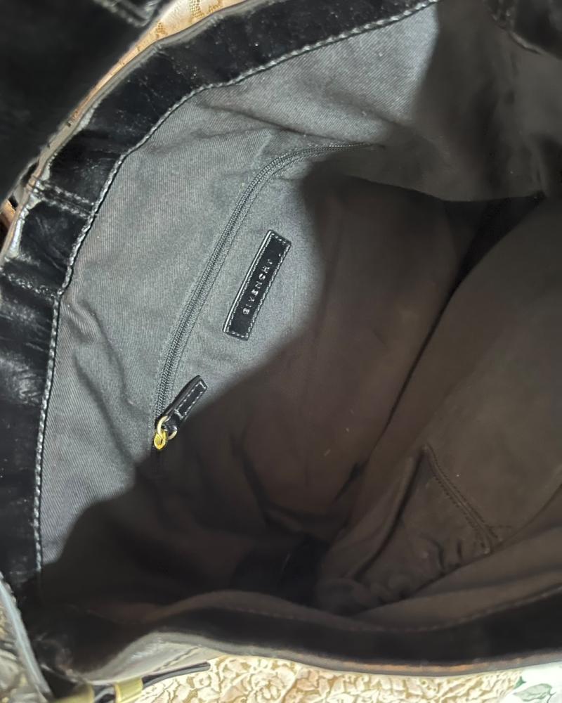 Givenchy Black Crinkled Leather Pocket Bag
