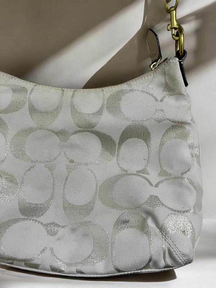 Coach Soho Signature Metallic Flap Duffle