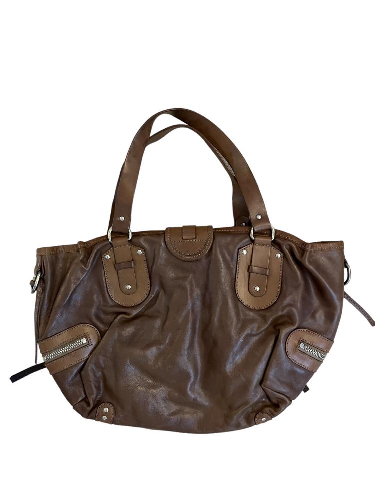 Chloe Brown Leather Kerala Satchel