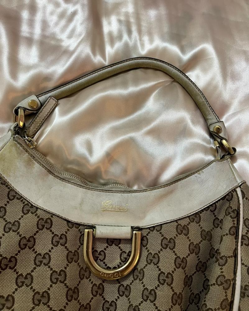 Gucci GG Canvas Abbey D-Ring Hobo Bag