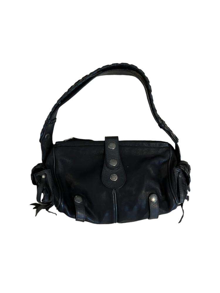 Chloe Silverado Bag Black Leather Double Handles w/ Dust Bag