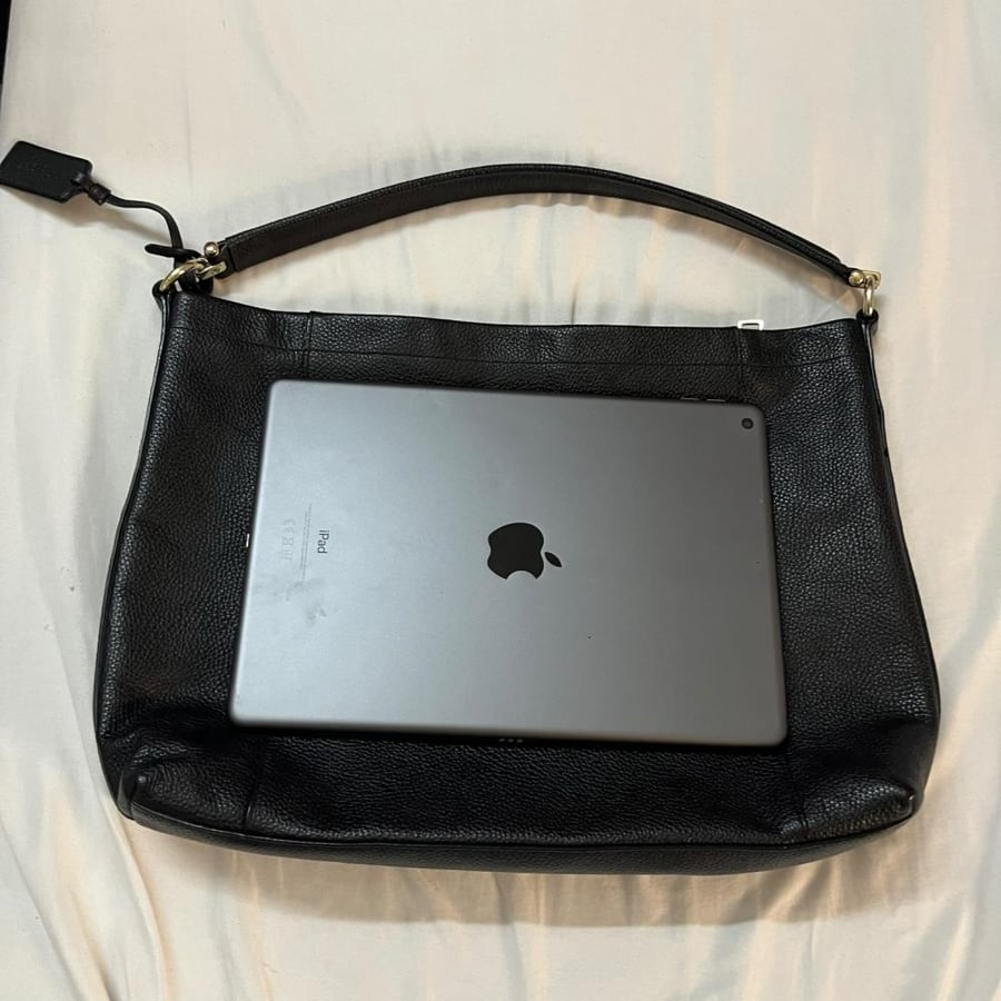 Coach Black Leather Shoulder Bag