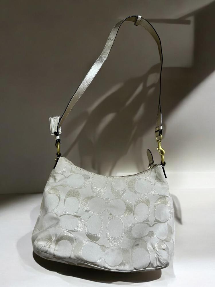 Coach Soho Signature Metallic Flap Duffle