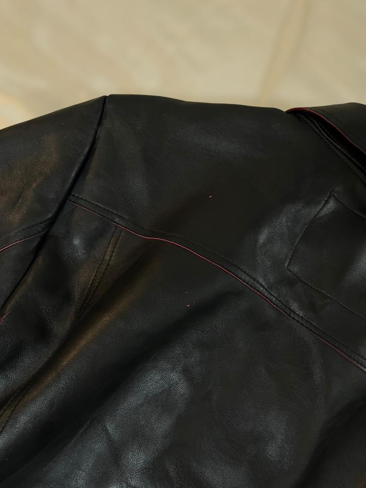 Lee Cooper Black Leather Jacket – Size L