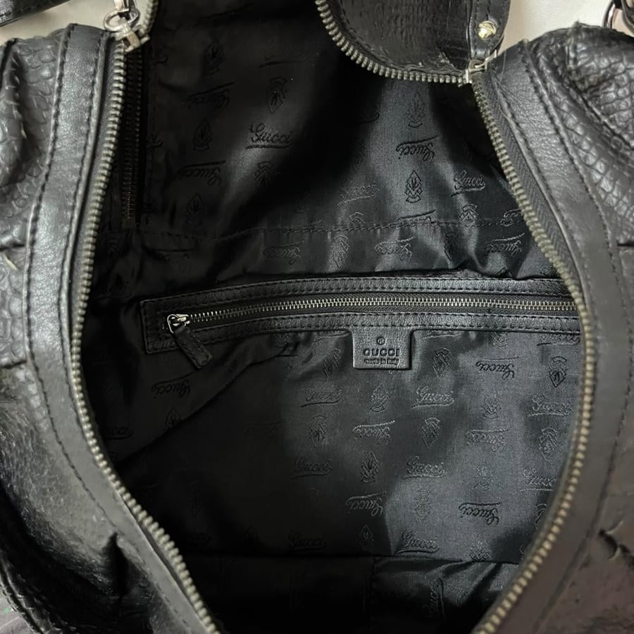 Gucci Black Leather Shoulder Bag