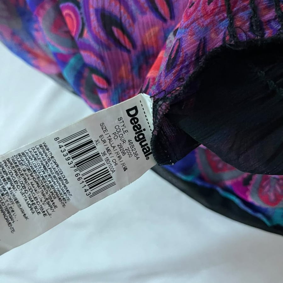 Desigual Mandala Print Long-Sleeve Blouse - Size XL