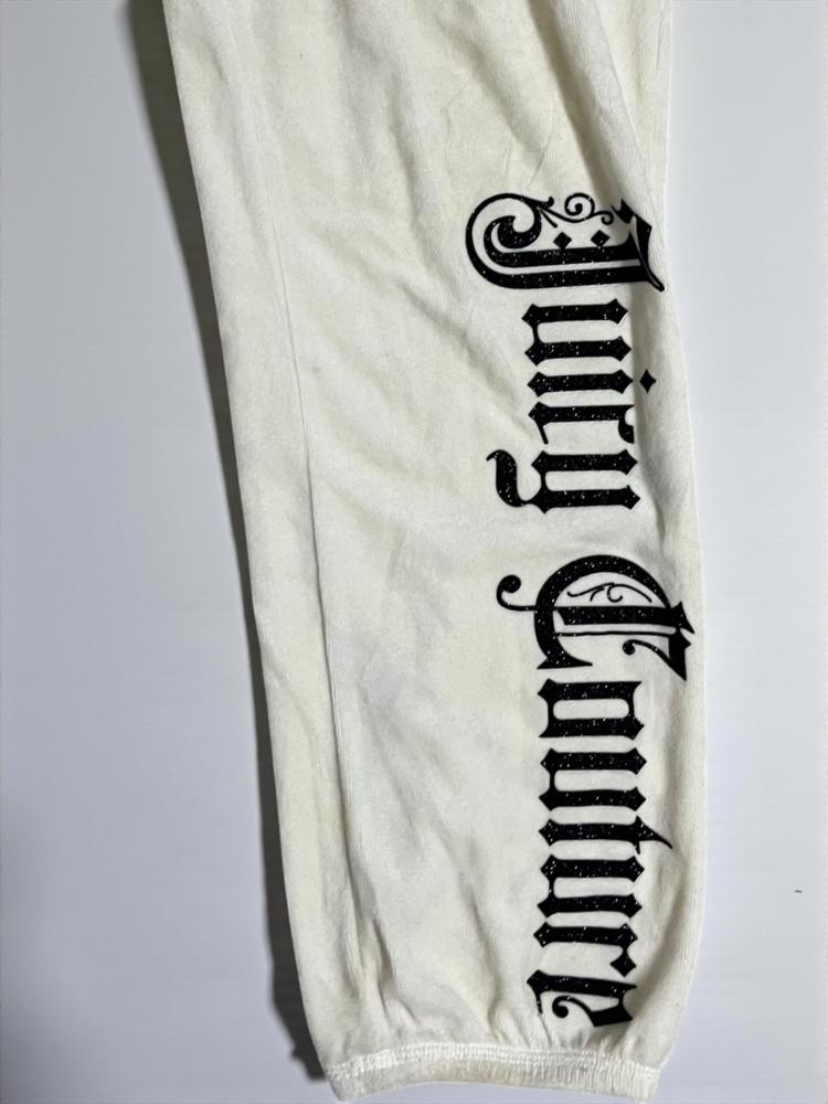 Juicy Couture White Velour Sweatpants - Size M