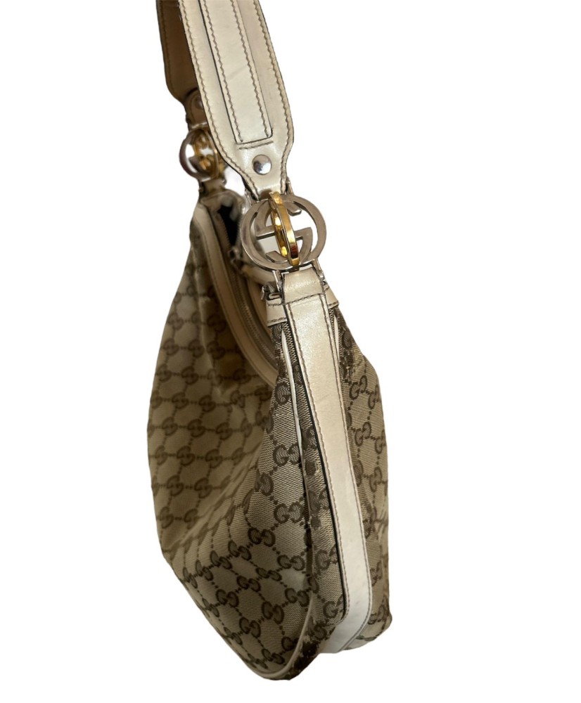 ‏Gucci Twins Hobo GG Canvas Medium