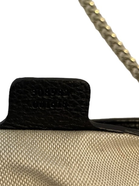 Gucci Black Pebbled Leather Medium Soho Tote
