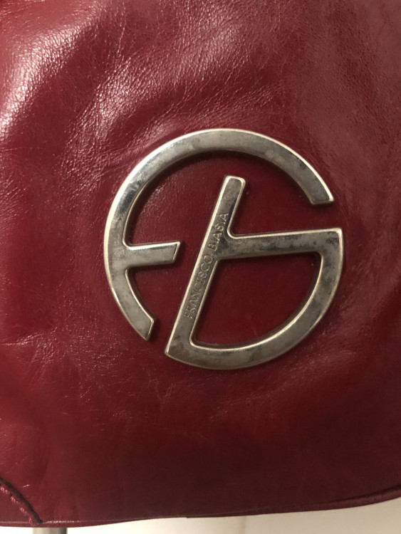 Red Leather Francesco Baisia Mini Bag