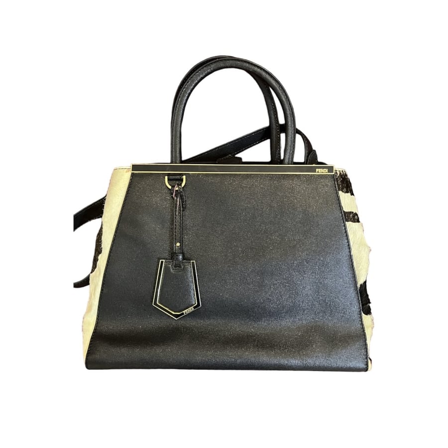 Fendi 2Jours Handbag Pony Hair and Leather