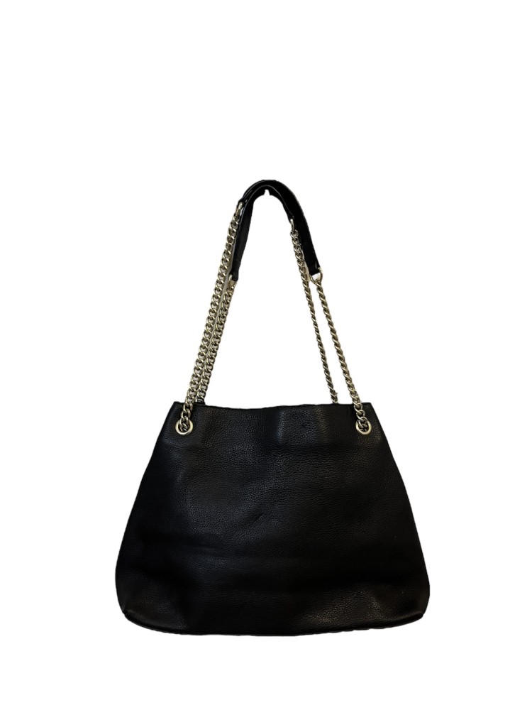 Gucci Black Pebbled Leather Medium Soho Tote