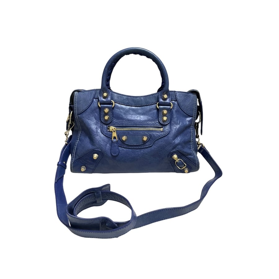 Balenciaga Neiman Marcus Blue Leather Classic City Bag