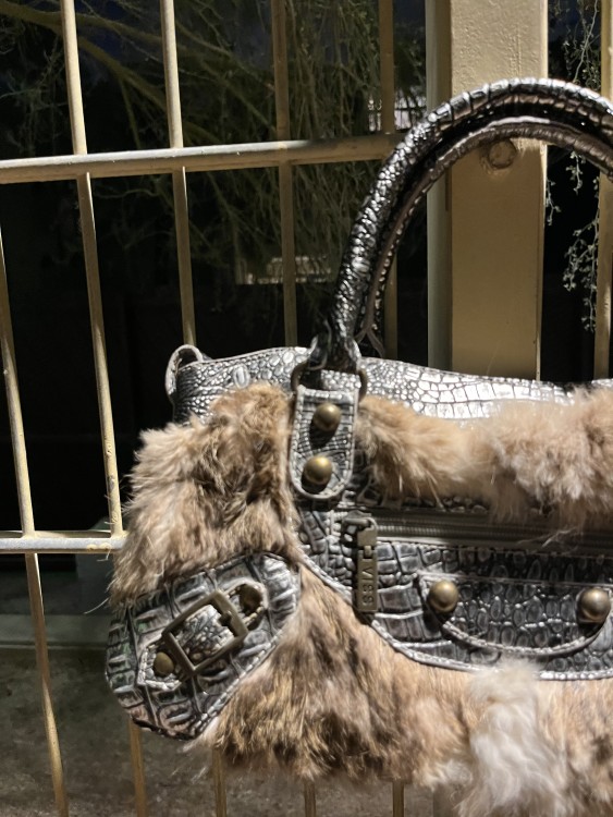 Fur mini bag by SSIA