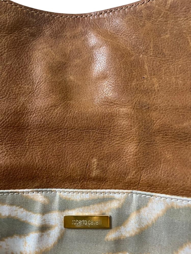 Roberto Cavalli Brown shoulder bag